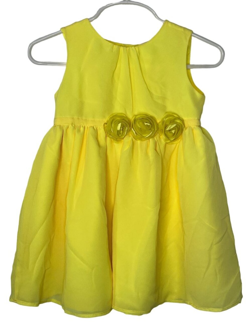 Carters Yellow Rosette Dress 18M